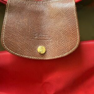 Long Champ Brown and Red Women's Bag